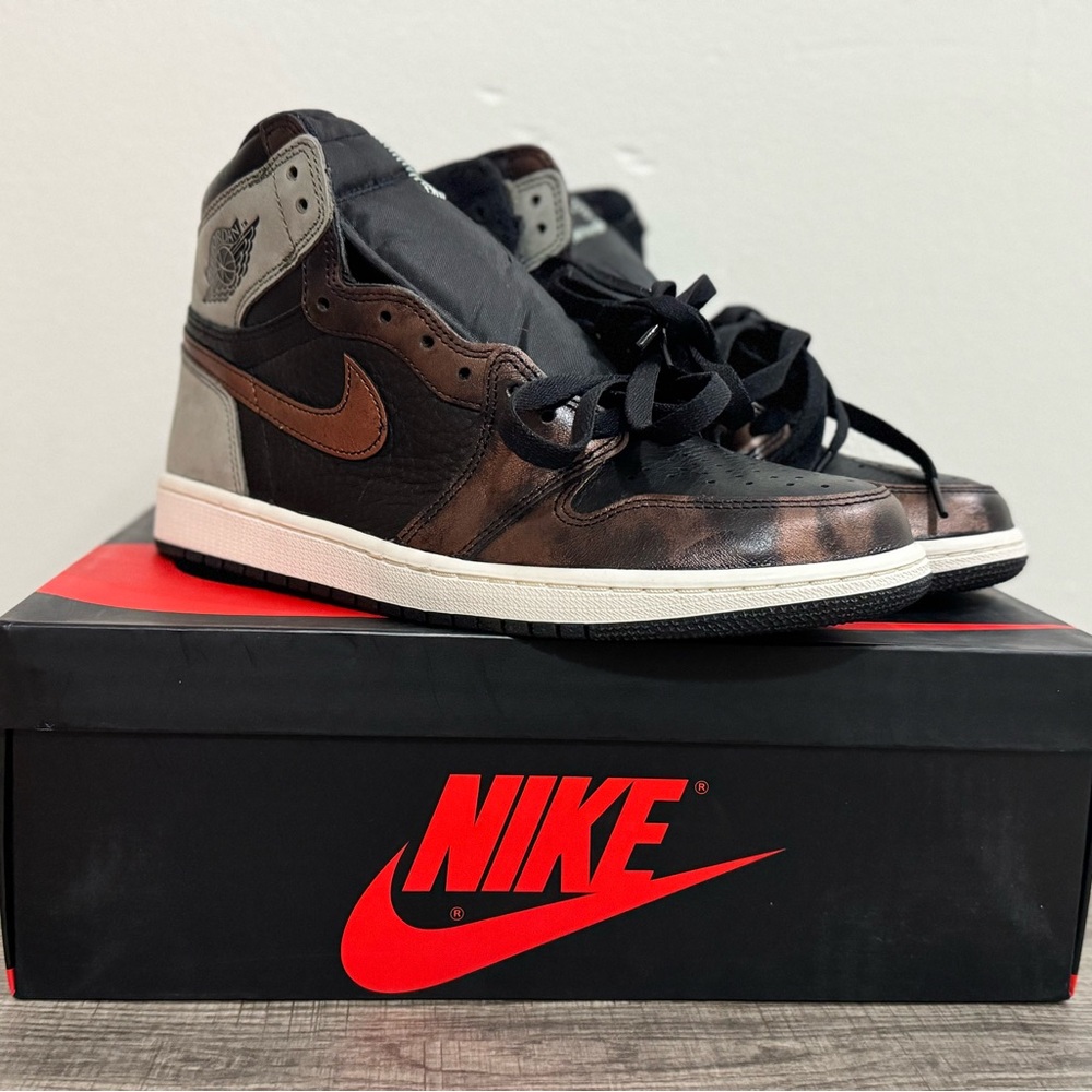 Jordan 1 High Retro Og Light Army Rust Shadow Patina Men’s Size 10